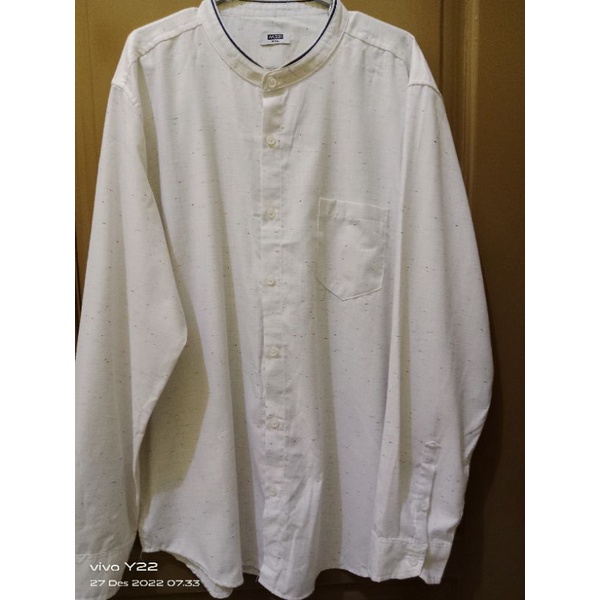 preloved baju koko putih M231 XXL bonus kaos