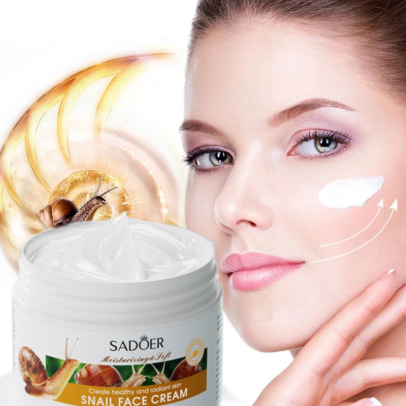 SADOER Skin Barrier Repair Snail Moisturizer Cream 50g Pelembab Wajah Cream Pemutih Wajah Day Cream Night Cream Moisturizer