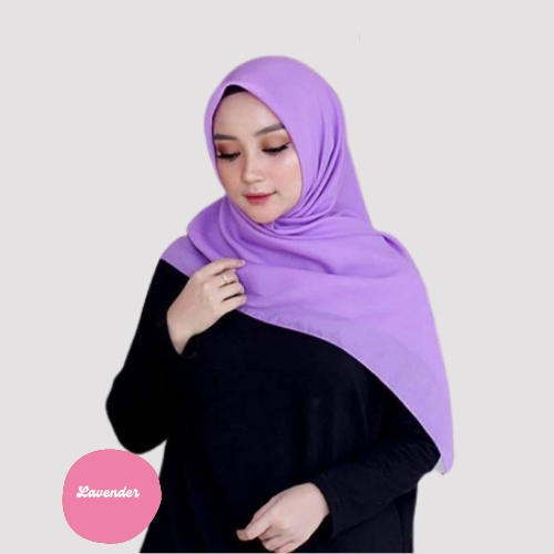 [ COD ] New 60+ Warna Daily Hijab Bella Square | Hijab Segi Empat Double Hycount | Hijab Segi Empat Bella Square-LAVENDER
