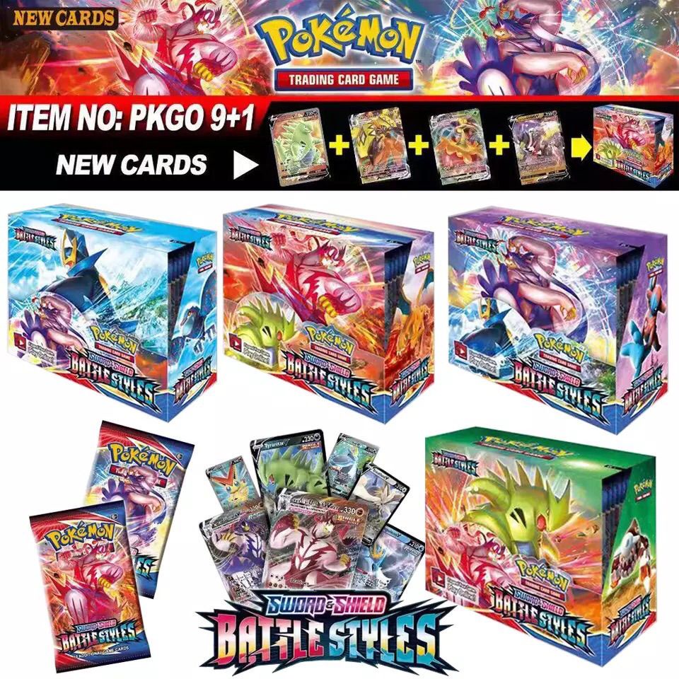 【COD】360pcs POKEMON Trading Card Game Versi Baru Koleksi Kartu Pokemon Bahasa Inggris