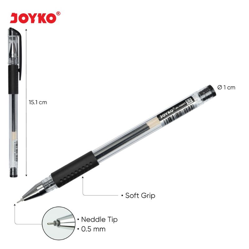 Gel pen pulpen Joyko JK-100NT 0.5 MM Pena