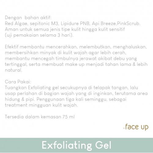 .FACE UP Exfoliating Gel 75ml (SINERGIA)