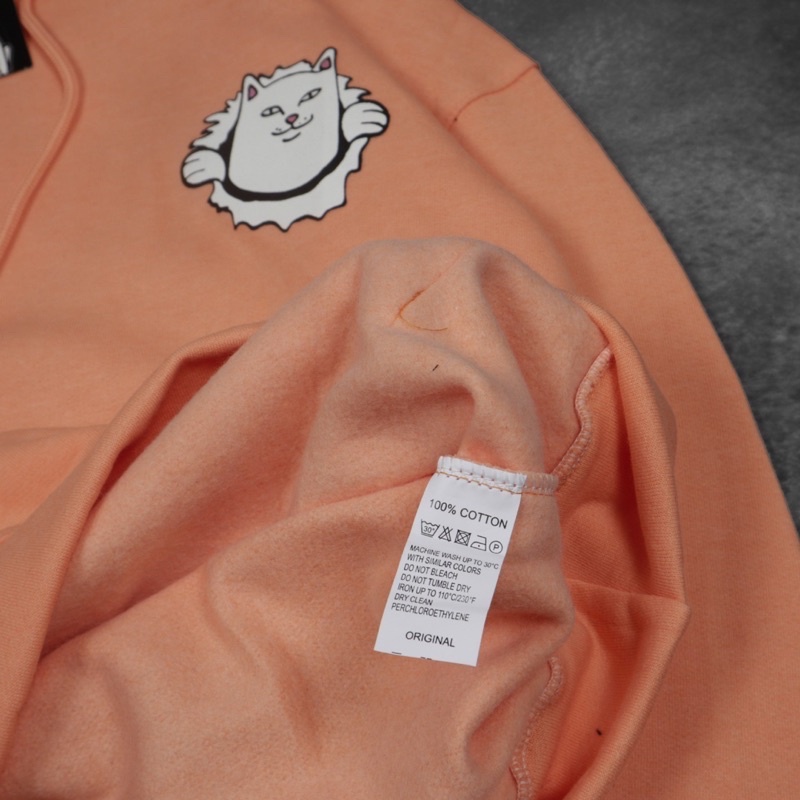 Hoodie RIPNDIP ORANGE FULLTAG