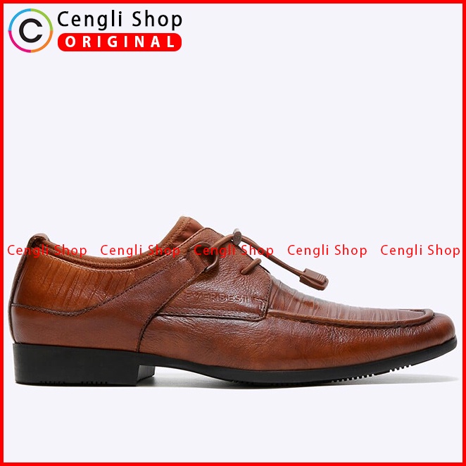 SEPATU PANTOFEL EVERBEST PRIA ORIGINAL FORMAL KULIT ASLI COKLAT EM20