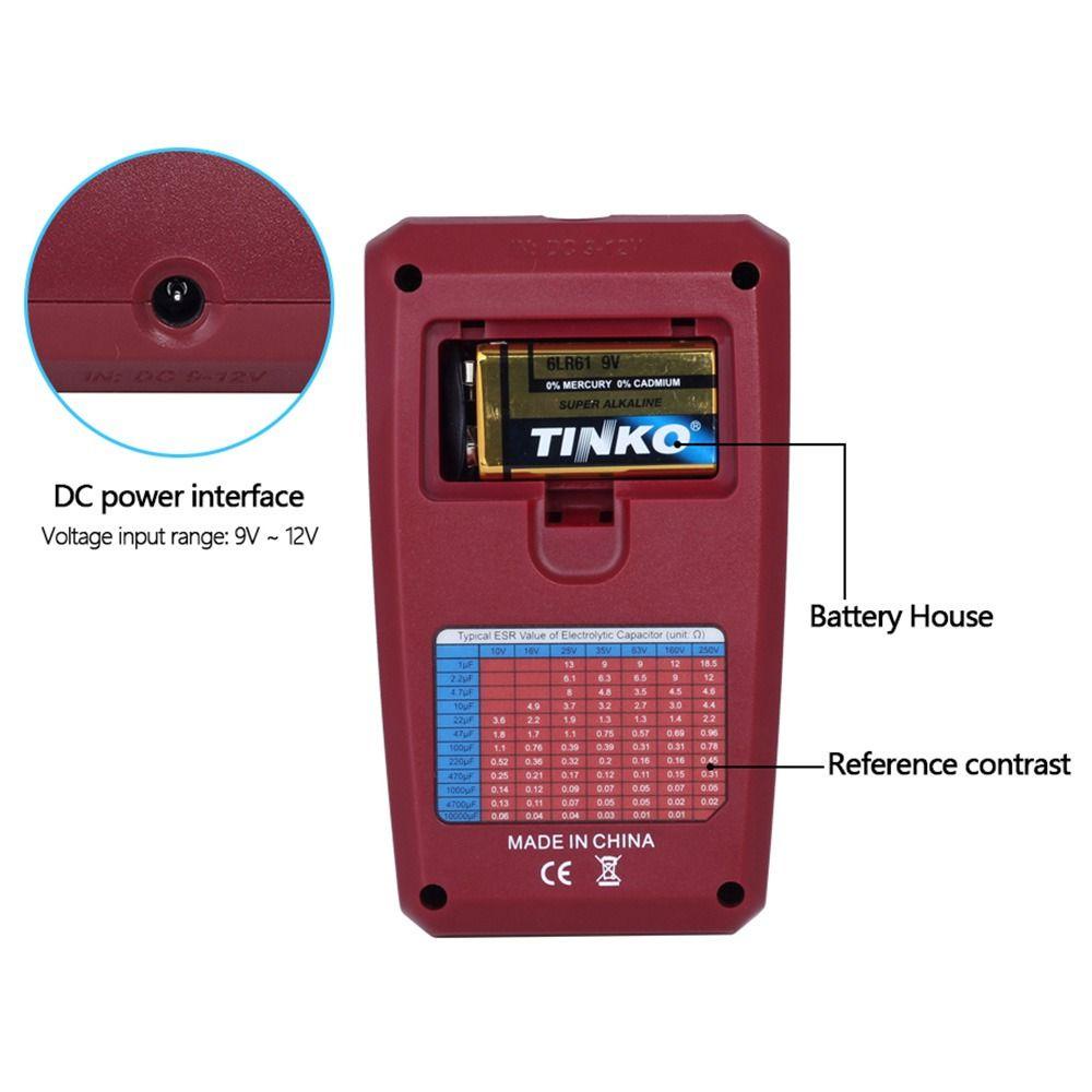 POPULAR Populer Digital Transistor Tester True RMS Presisi Tinggi Dengan Pinset Komponen SMD
