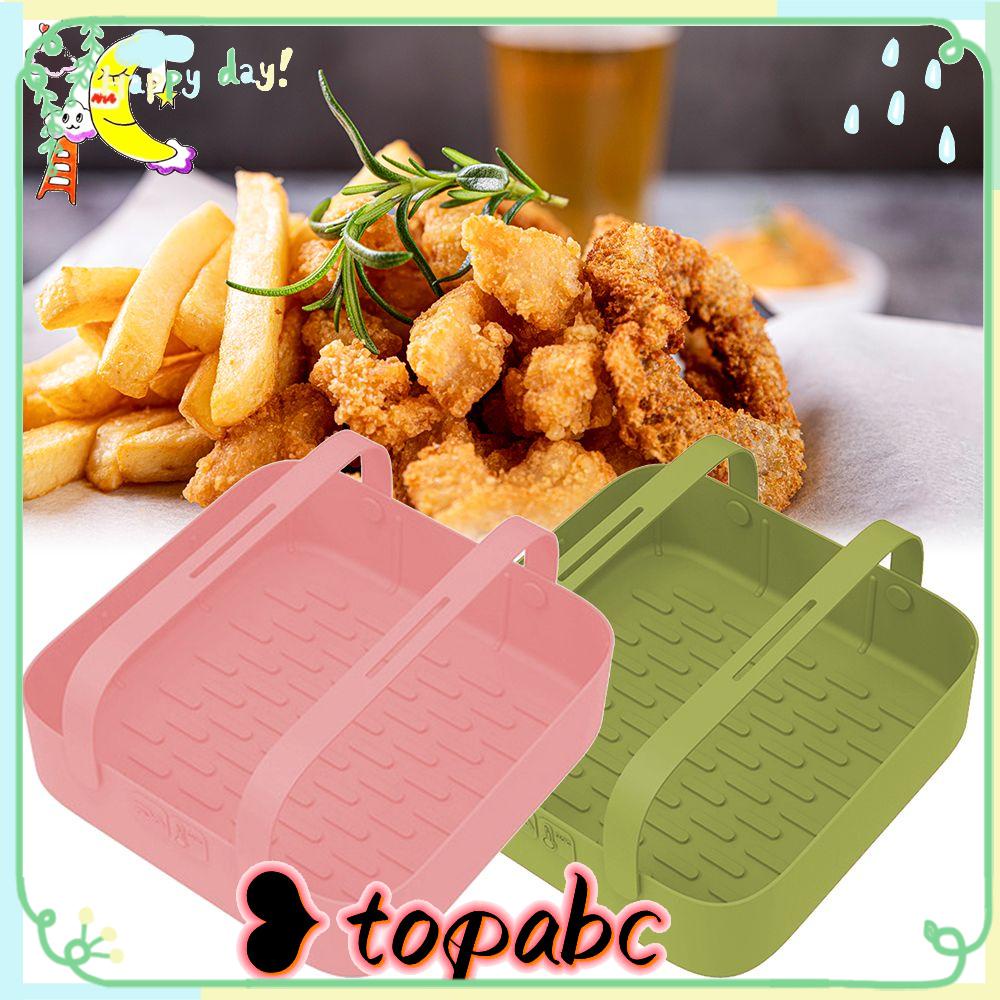 Top Square Silicone Pot Pengganti Memasak Reusable Pizza Plate Baking Basket