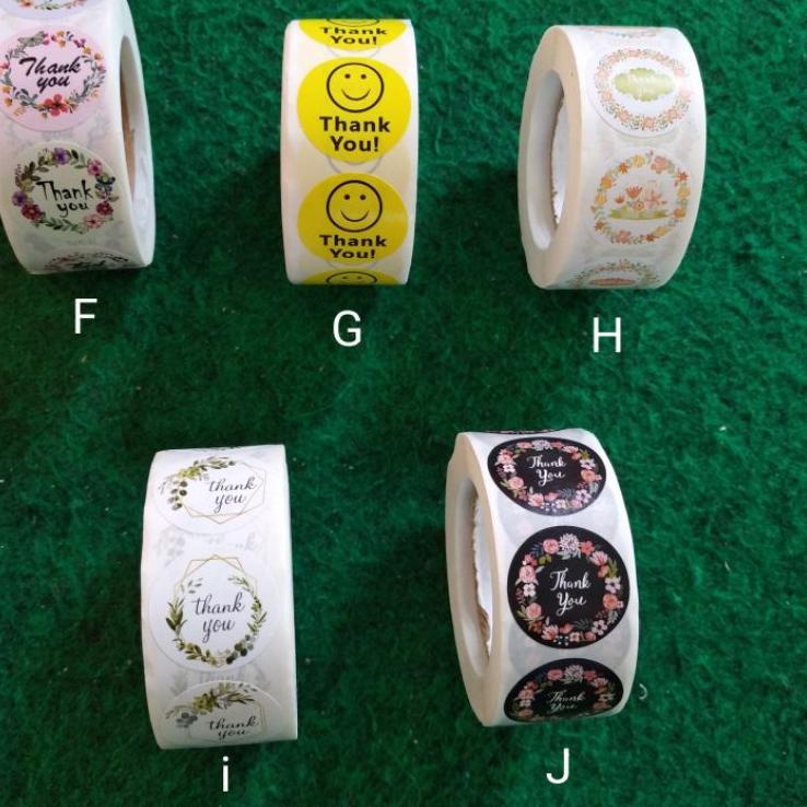 

ア Harga 1 roll (500 pcs) sticker label thank you dan handmade with love untuk kue cookies dan packaging ol shop TIDAK BISA CUSTOM ☂
