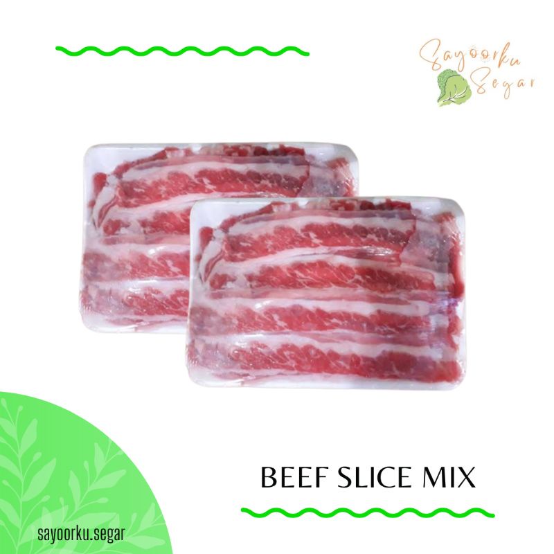 Daging slice mix / beef slice AUS / shortplate US / grill suki 500gr