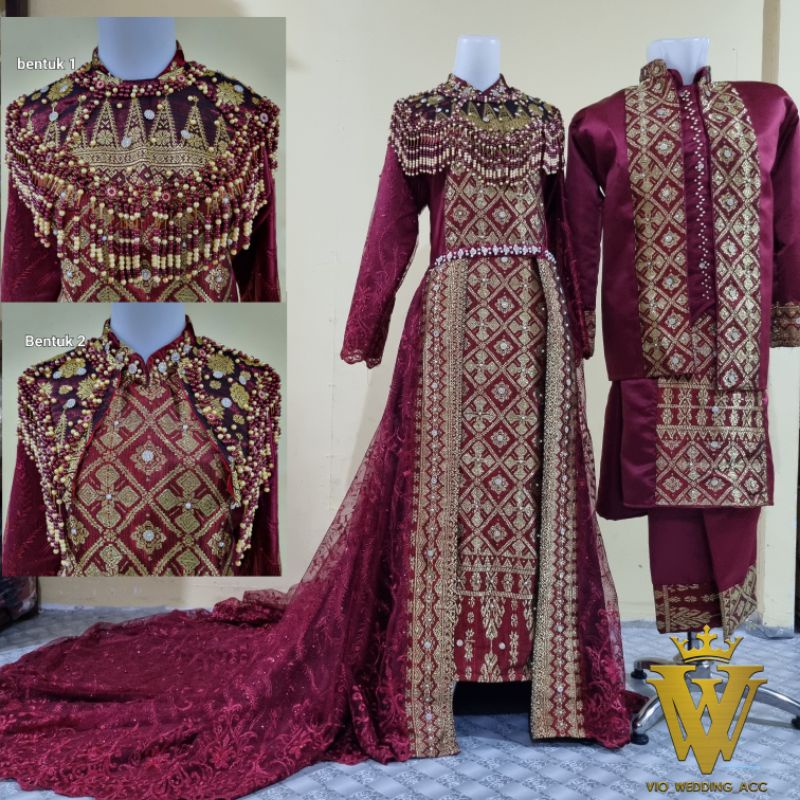 Baju pengantin songket tenun palembang [ori]