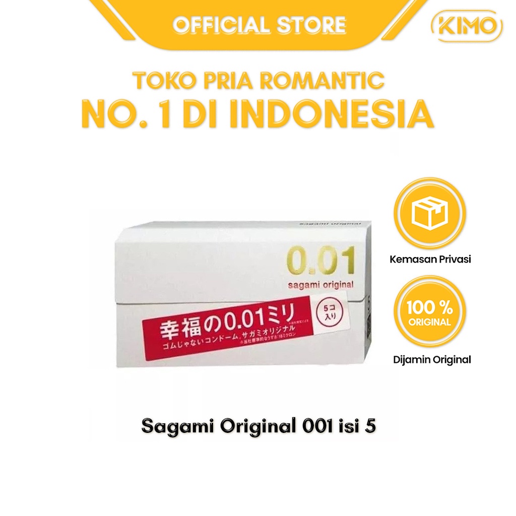 Kondom Sagami Original 001 - Isi 5 Pcs