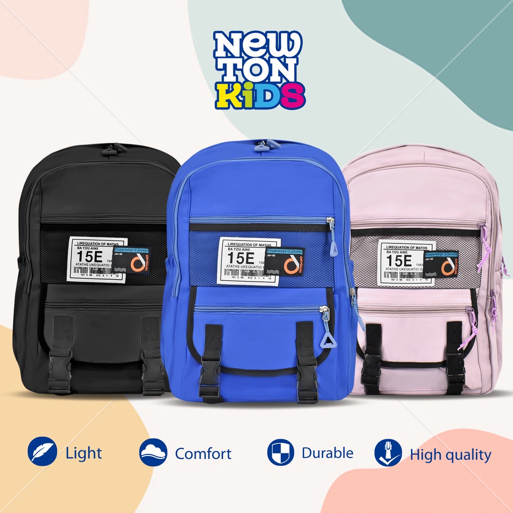 Newtonkids-Tas Ransel Sekolah Anak Super 16IN/Tas Sekolah Anak SMP/Tas Ransel Laptop/Tas Import Terbaru/Tas Ransel Laptop Super