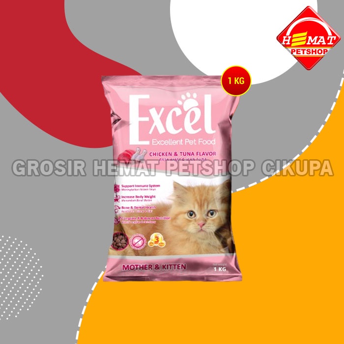Makanan Kucing Excel Cat Food 1 KG