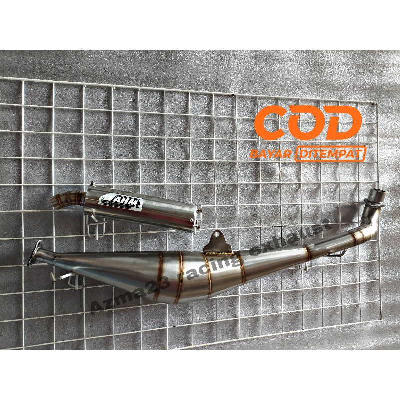 Knalpot standar racing FIZ R AHM kolong samping pnp Fizr, Fiz r, force one