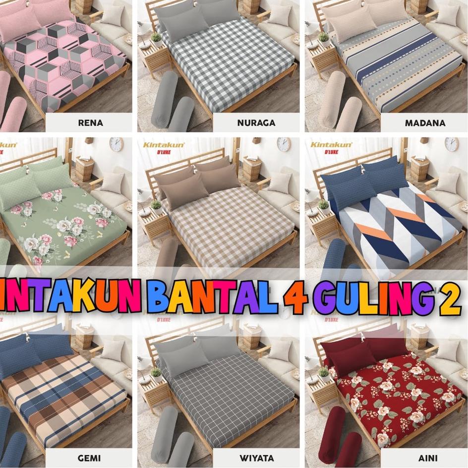Booming SPREI KINTAKUN 180X200 BANTAL 4