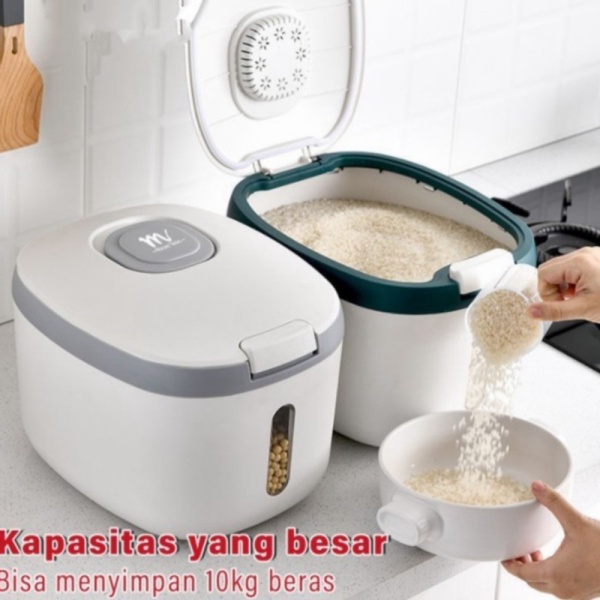 

Promo Dispenser beras anti serangga tempat beras rice bucket rice box - 5kg Berkualitas