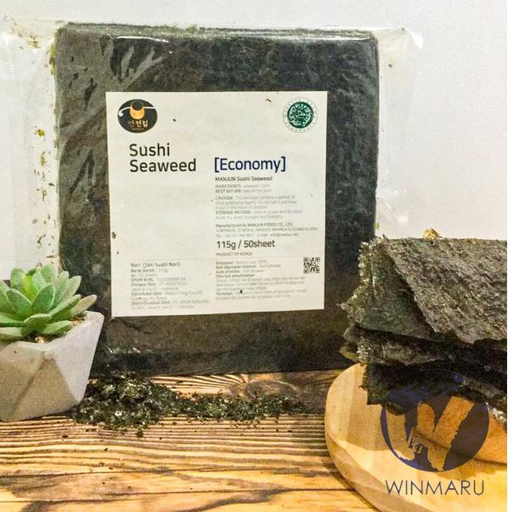 

Pasti Murah✵ Manjun Sushi Nori Grade Economy - 50 sheets 62 ☋