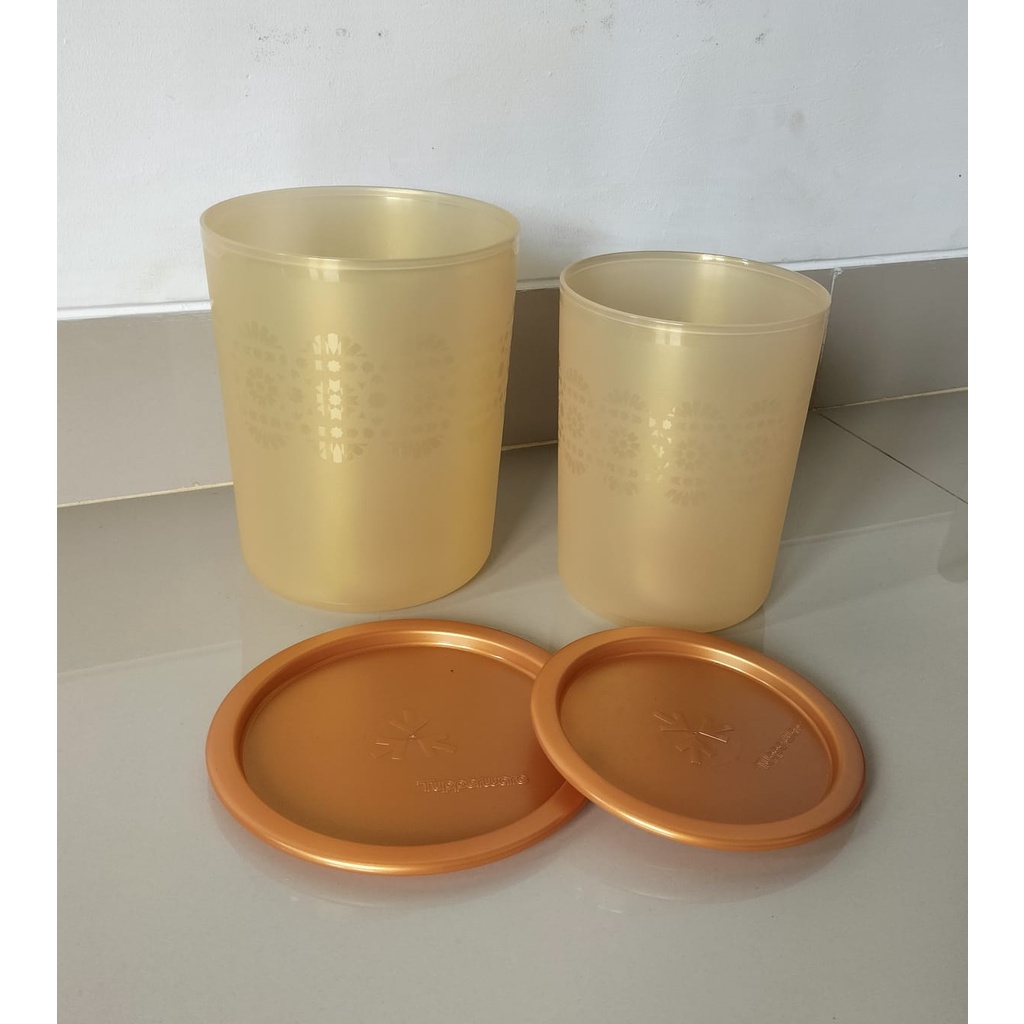 Mosaic Canister Small Tupperware - Gold