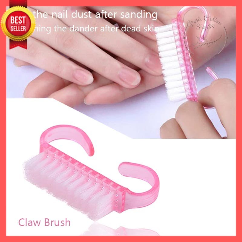 GOS -I109- Sikat Pembersih Kuku - Brush Scrubbing Nail Art - Sikat Mini Pembersih Debu Kuku