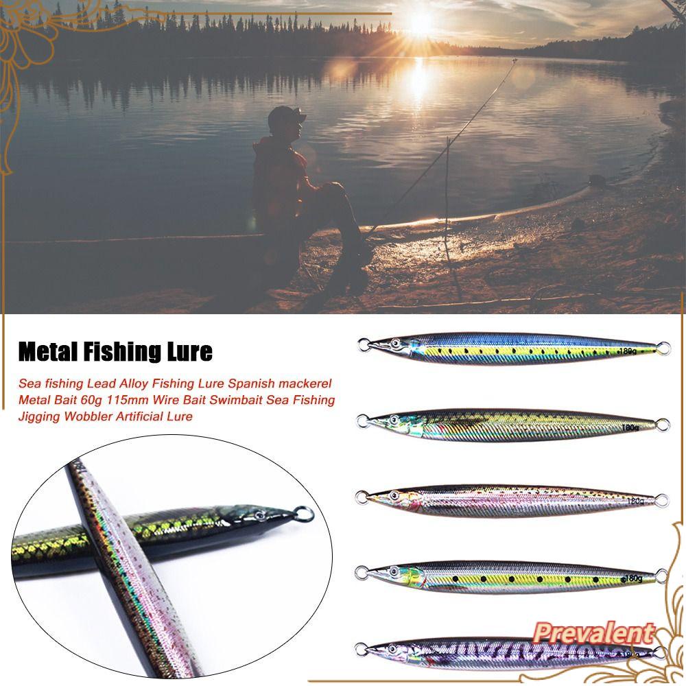 Preva Metal Fishing Lure 3d printed Ikan Kecil Spinning Baits Spanyol