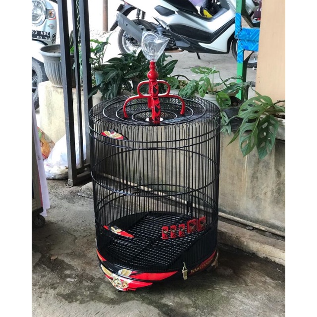 sangkar burung murai, sangkar decal waterslide, sangkar no2