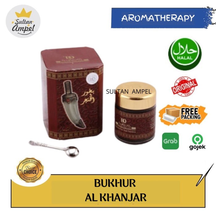 Dupa Al Khanjar Bubuk Banafa Oud Bukhur Pedang Arab Saudi Serbuk Kayu