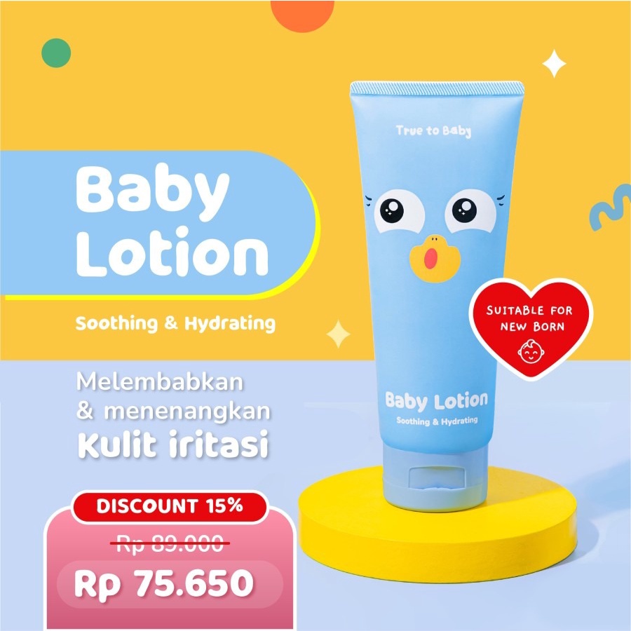 True to Baby Baby Lotion | Krim atau Lotion Pelembab Kulit Bayi