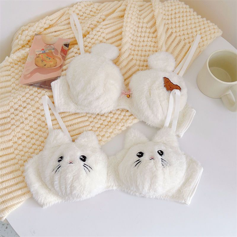 ❀♠♙Musim gugur dan musim dingin super cute Jepang lembut gadis gadis pakaian kapas murni lucu kartun