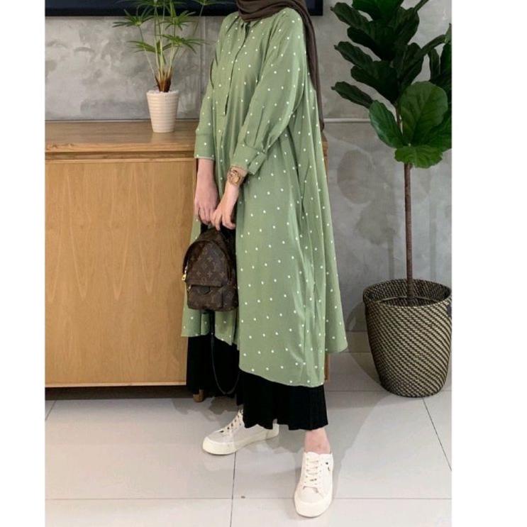 Zalea Tunic - Tunik Wanita- Tunik Motif Katun Import LD 110 • VA.21De22ј