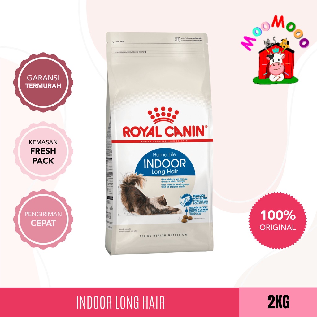 Royal Canin Indoor Long Hair 2Kg - Makanan Kucing / Cat Food (Freshpack)