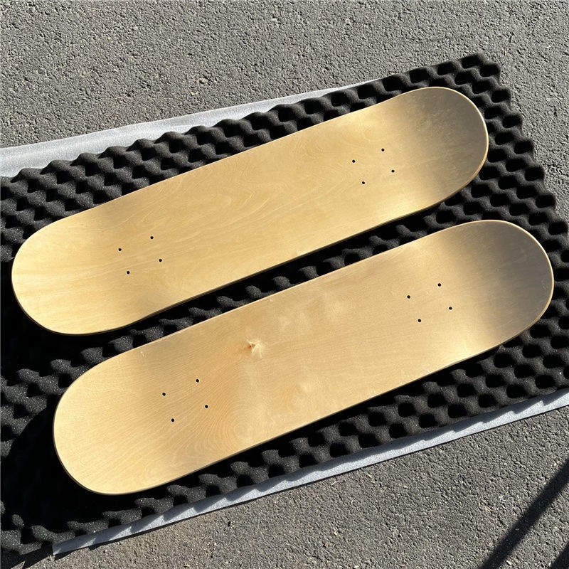 Papan Skateboard Goyang Ganda Permukaan Lampu DIY Papan Telanjang Permukaan Northeast Maple Action Board Profesional Papan Goyang Ganda Log Surface
