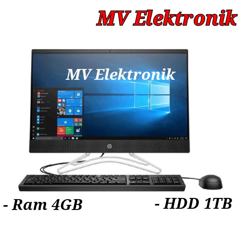 PC AIO HP 200 G3 intel Pentium silver J5005 Ram 4GB HDD 1TB Windows 10
