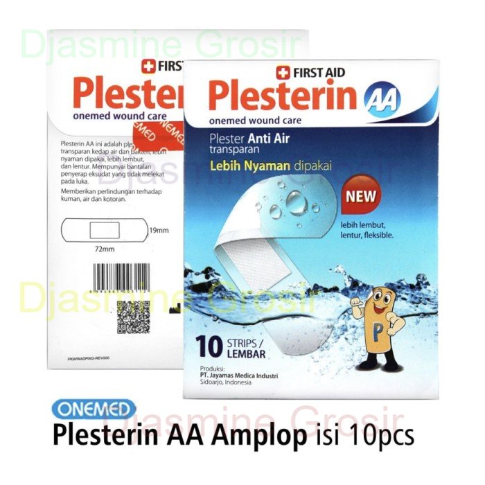 Plesterin AA Amplop isi 10pc/ Plester Luka Anti Air Waterproof Bening