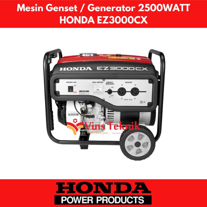 Mesin Genset Honda 2500Watt Ez3000 Cx Generator Set Bensin Ez3000Cx