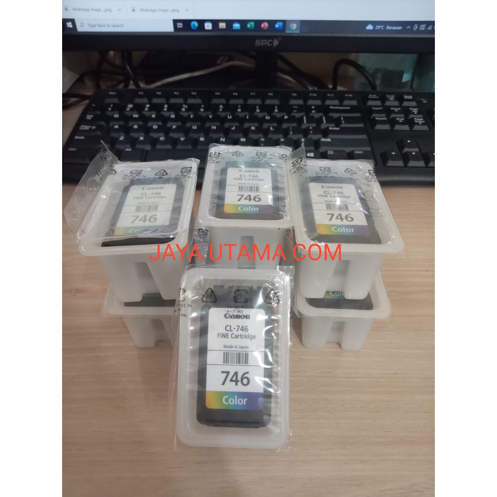 Tinta Canon Cartridge PG 745s Black / CL 746s Color Tinta Small Original / PG 47 / CL 57 Original Resmi