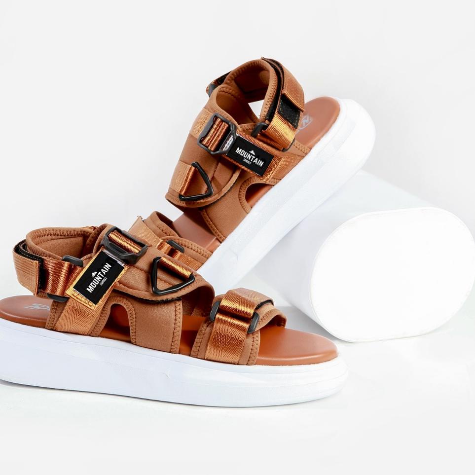 Terbaik Sandal Gunung Wanita Premium Kekinian Fiona Black Terbaru Wedges Murah Model Kronikel