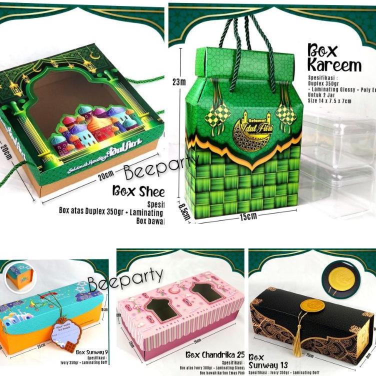 

(C-A4A-♫♪) kotak dus cake idul fitri /cake cookies box/souvenir hampers proses cepat