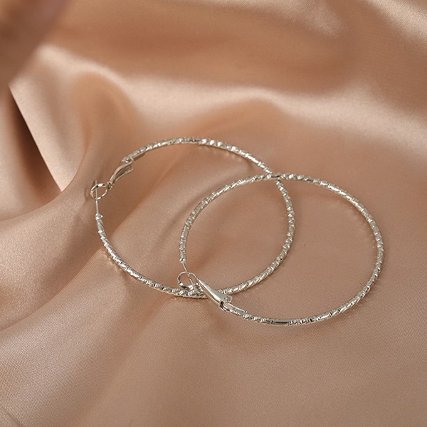 anting fashion bulat big circle simple earrings jan311 (2E2)