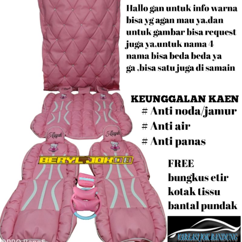 sarung jok mobil karakter+plapon,bungkus jok mobil karakter+plapon,cover jok mobil karakter+plapon, 