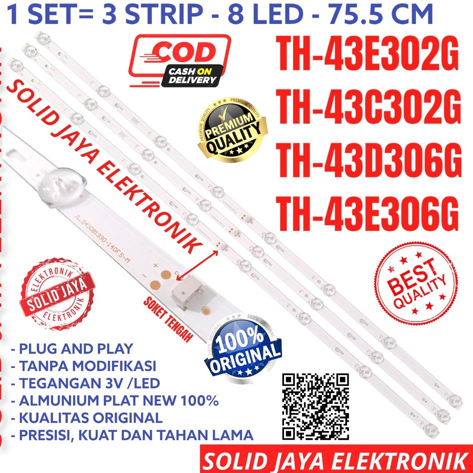 (D6)8㊛) BACKLIGHT TV LED PANASONIC 43 INC TH 43E302 43C302 43D306 43E306 43E302G 43C302G 43D306G 43E