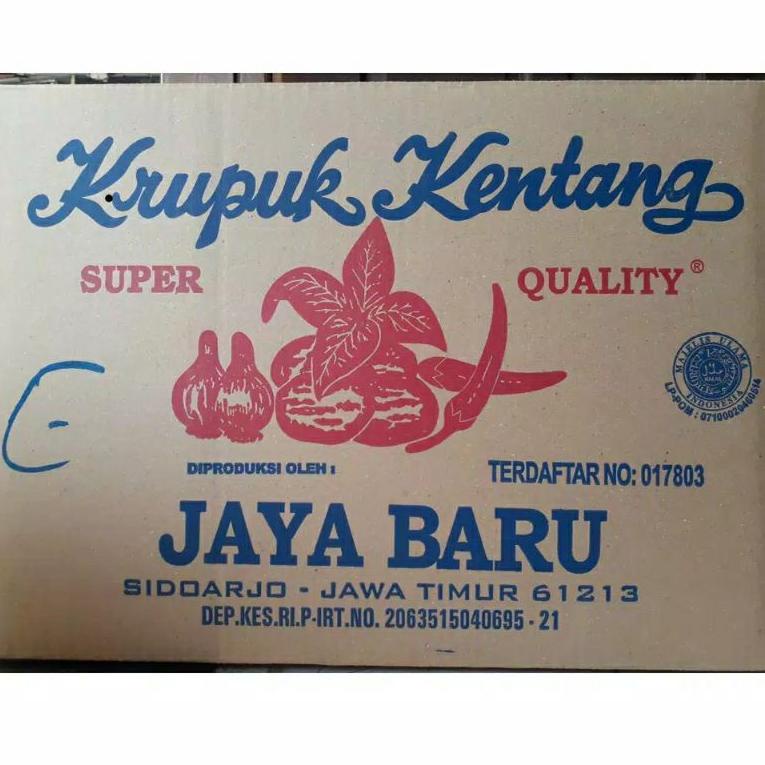 

ㄼ kerupuk kentang putih super 500gram merk jaya baru ∞