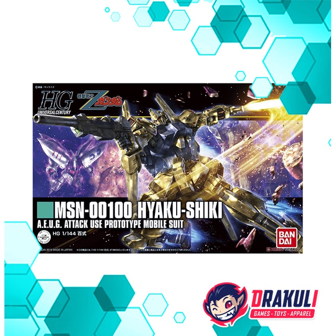 Drakuli Hobbies BANDAI Plamo HGUC 200 MSN-00100 Hyaku-Shiki