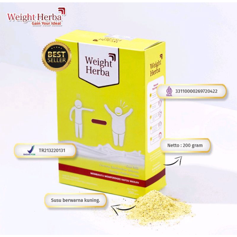 

Weight Herba - Susu Penambah Berat Badan 200 gr Original 100%