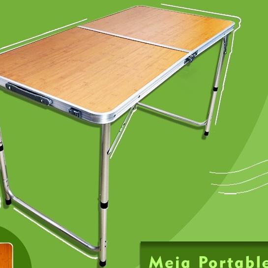 Penjualan Terbanyak.. Meja Lipat Koper Hpl Meja Serbaguna Meja Lipat Portable Meja Kaki Bulat