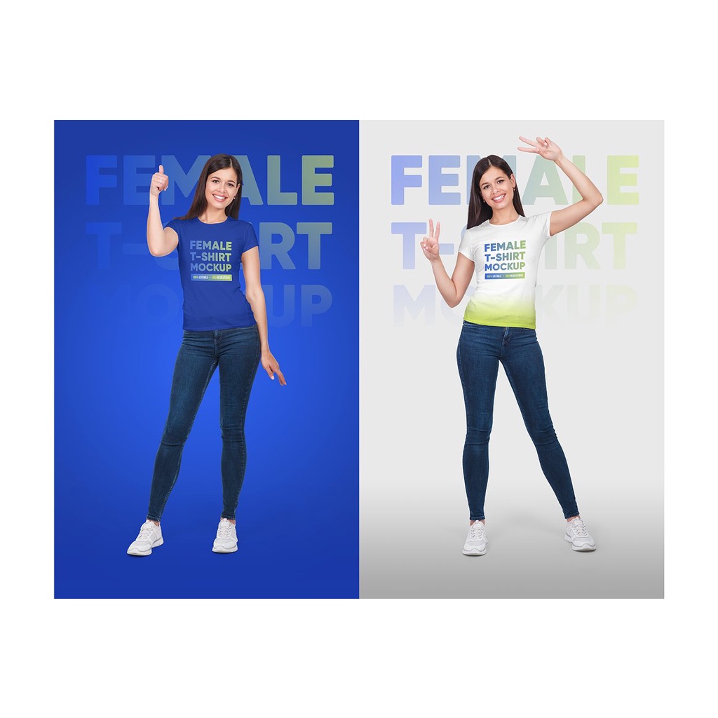 Female T-Shirt Mockups Vol 5 Part 2