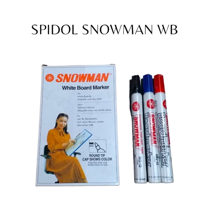 

Spidol Snowman WhiteBoard/Permanent