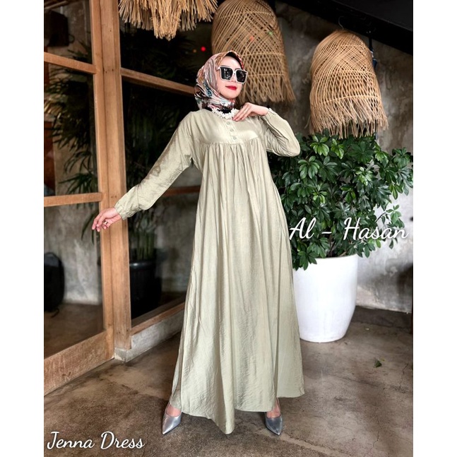 JENNA DRESS BY AL HASAN ORIGINAL/ GAMIS MODEL TERBARU