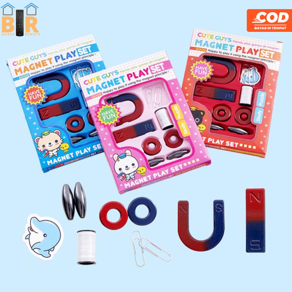 Magnet Mainan Edukasi Anak 10 Pcs Play Set U I O