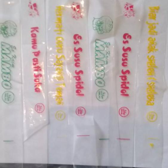 

ღ PLASTIK ES SPIDOL SABLON MIX KATA2 (100PCS) ☆