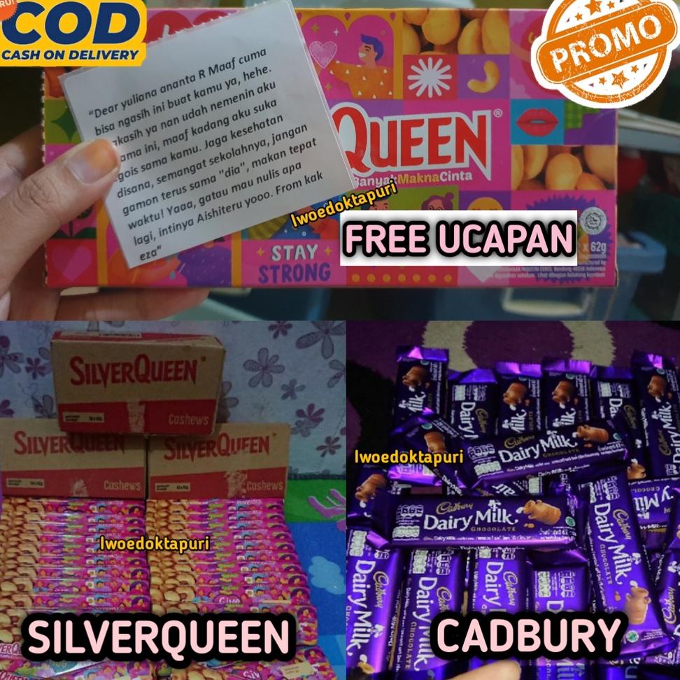 

[A-B4B[❤] Coklat Silverqueen Chunky Bar Silverquen dan Cadbury Dairy Milk Bukan 1kg Bites Box Macha Green Tea 65gr tapi 62gr Original Promo Murah Valentine bisa Cod pasti dikirim