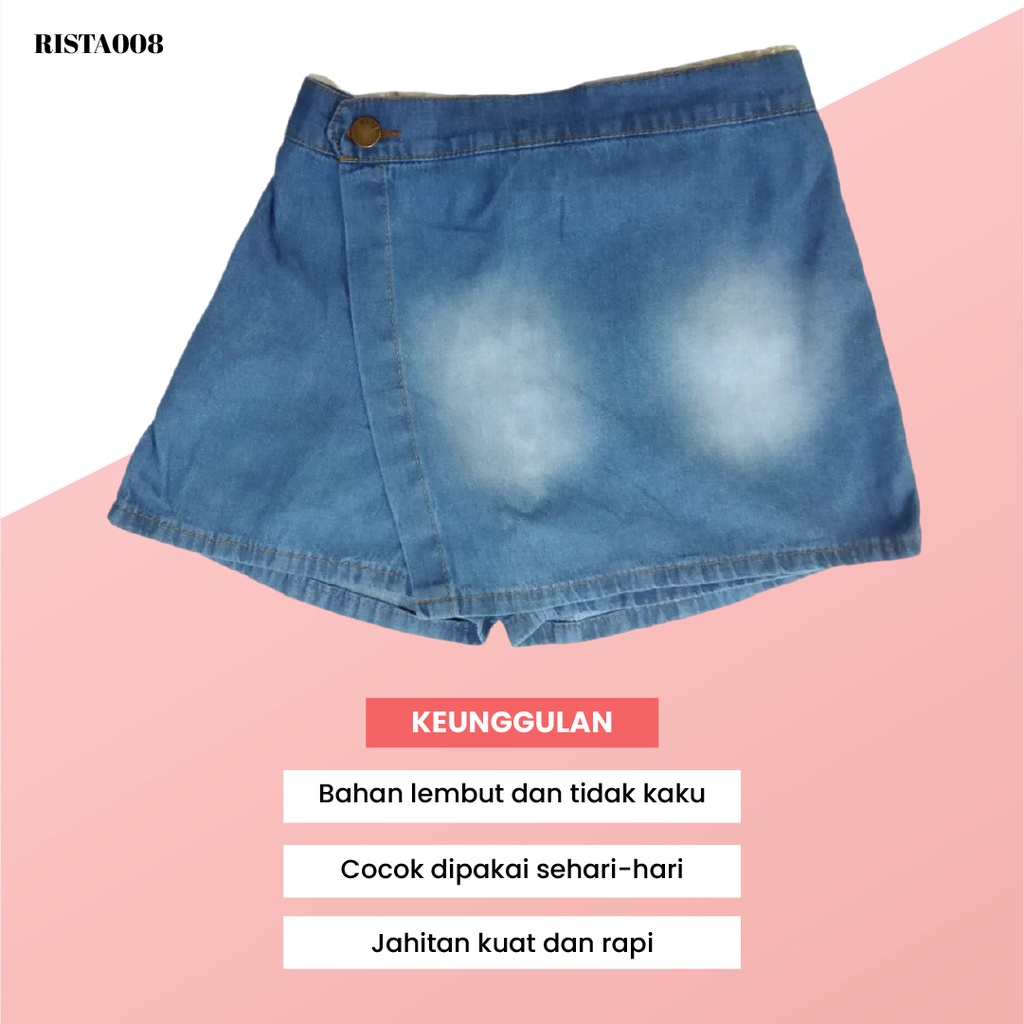 Pakaian Bawahan Rocela Jeans Snow Rok Celana Anak Perempuan Untuk Usia 1-7 Tahun